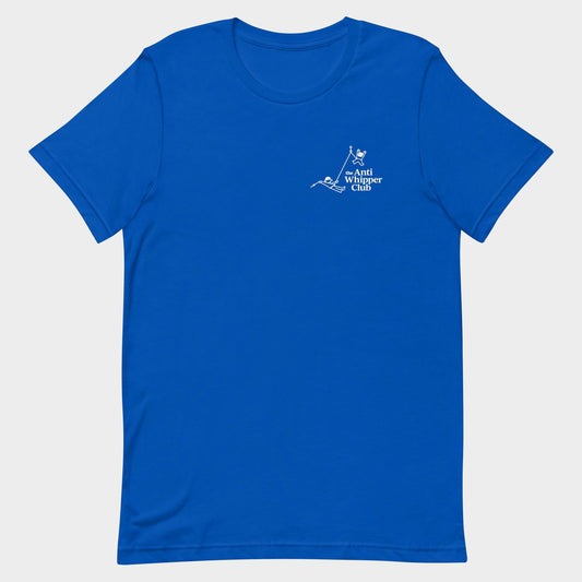 the Anti Whipper Club t-shirt (blue)